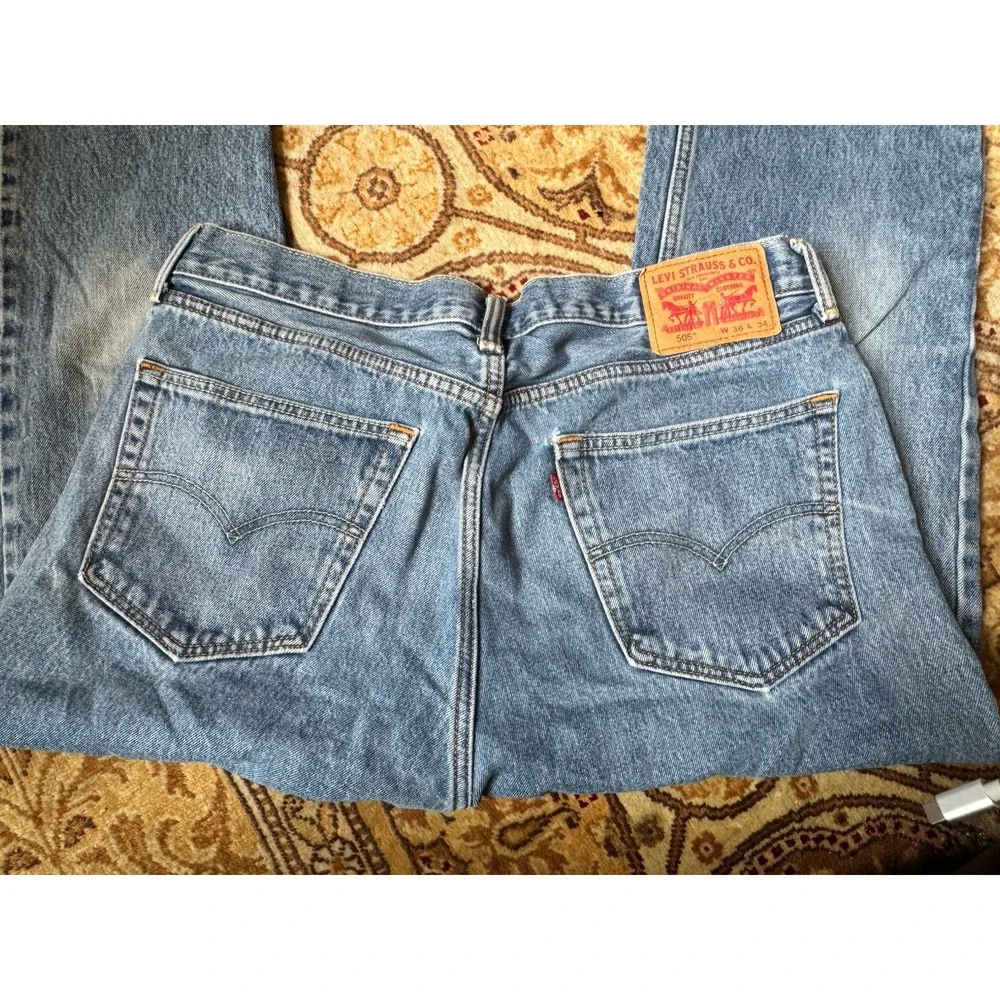Levi's Men's‎ 505 Denim Jean Fit Straight Leg W36 L34 36x34 Cotton 5 Pocket